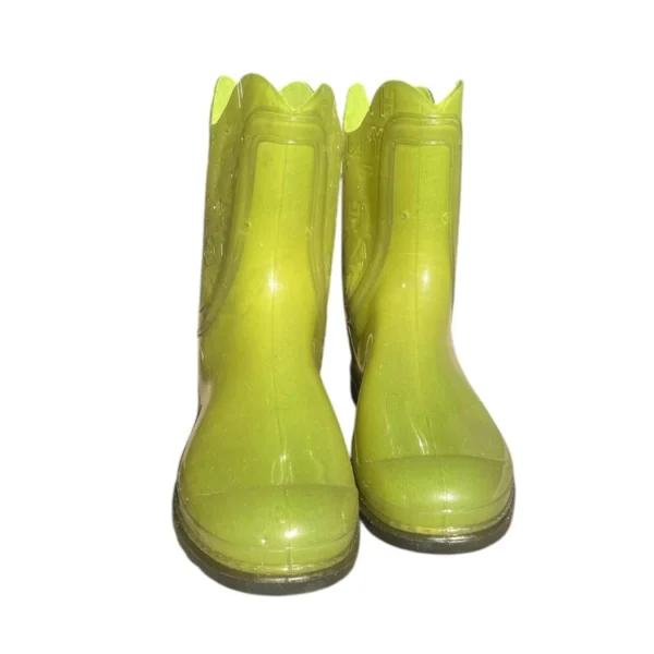 Напівчоботи силіконові жіночі ажурні Galera Style Green Neon