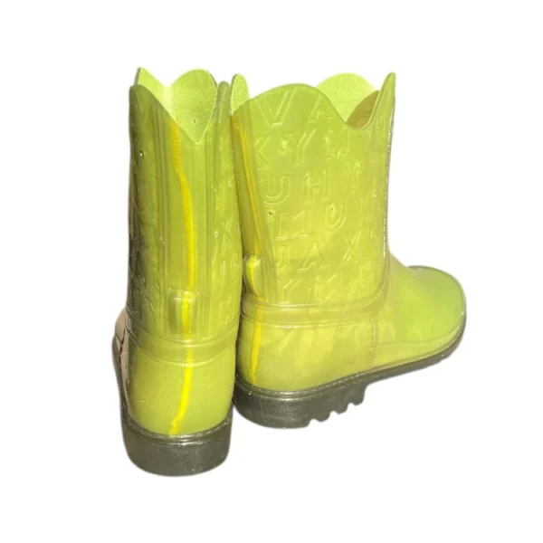 Напівчоботи силіконові жіночі ажурні Galera Style Green Neon