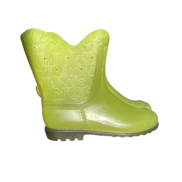 Напівчоботи силіконові жіночі ажурні Galera Style Green Neon