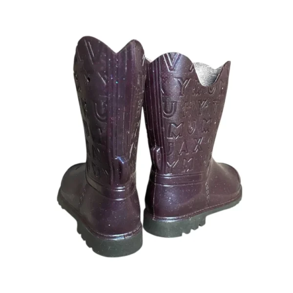 Напівчоботи силіконові жіночі ажурні Galera Style Purple pearl